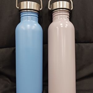 Two 24oz Stainless Steel Single Wall Non Vaccum Water Bottle - Room Essentials